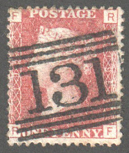 Great Britain Scott 33 Used Plate 195 - RF - Click Image to Close